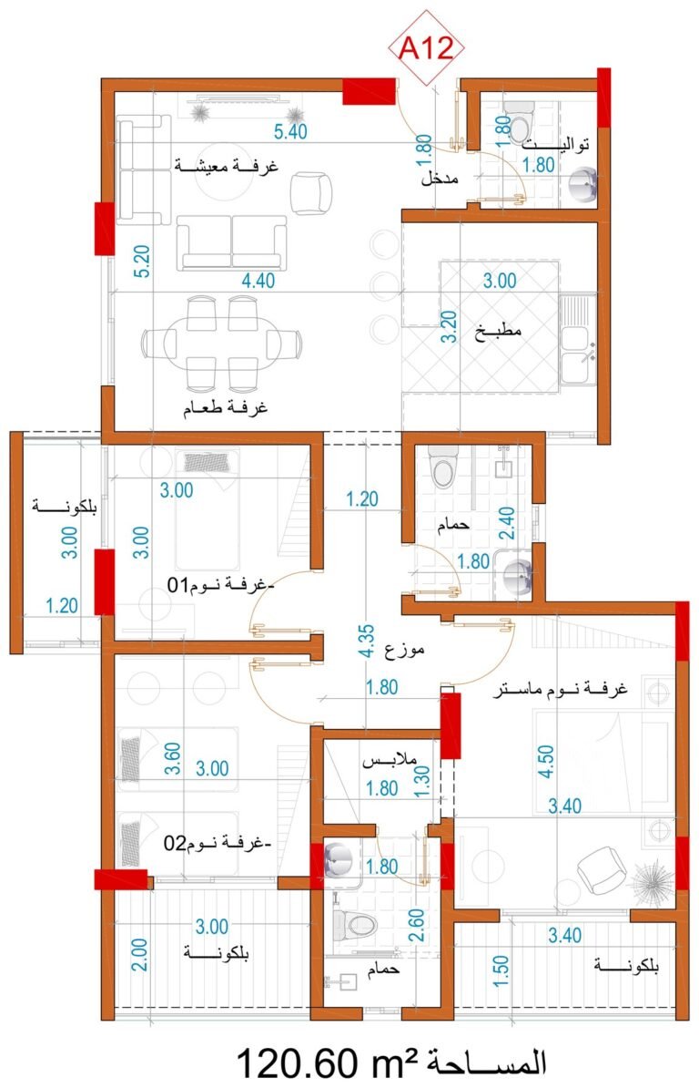 مخطط الوحدة A12