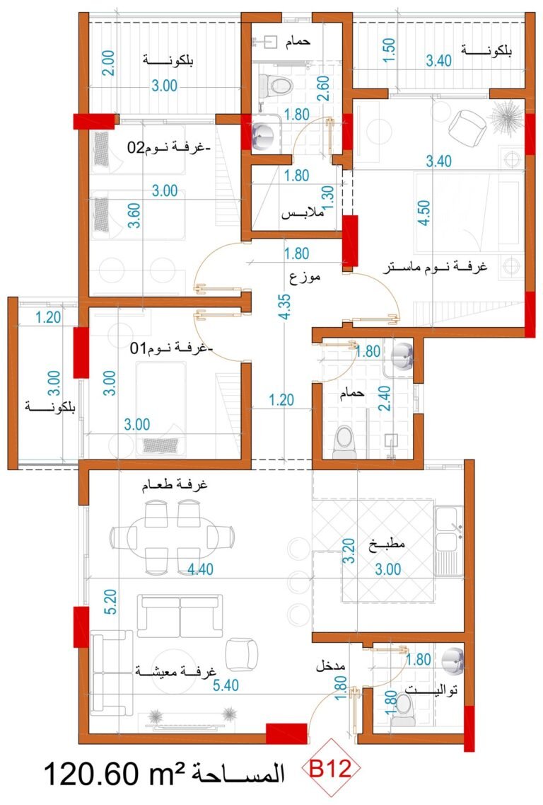 مخطط الوحدة B12