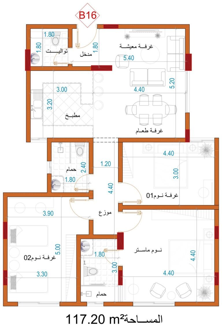 مخطط الوحدة B16