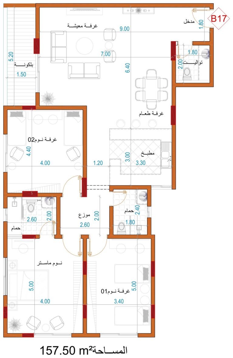 مخطط الوحدة B17
