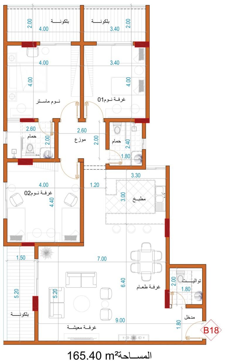 مخطط الوحدة B18