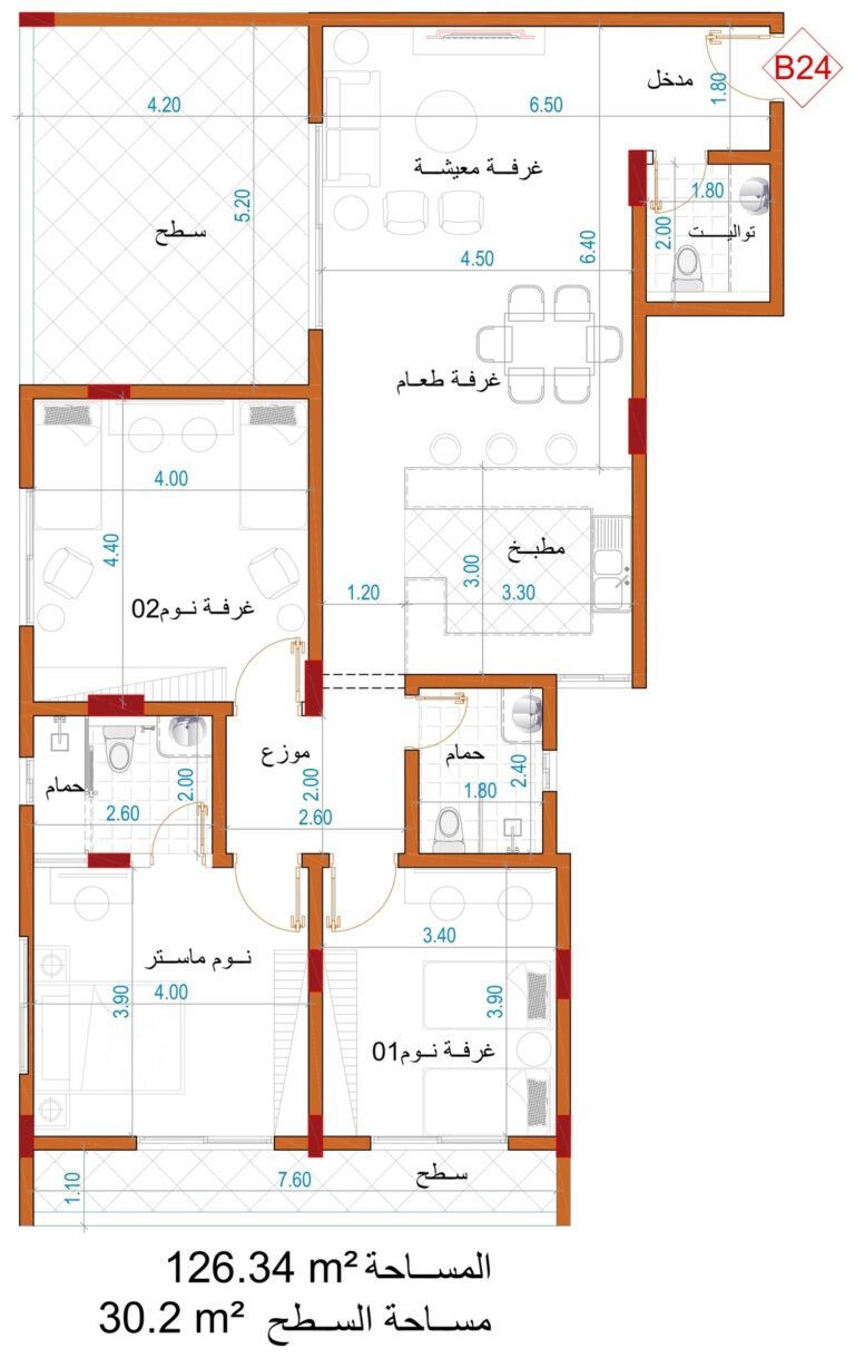 مخطط الوحدة B24