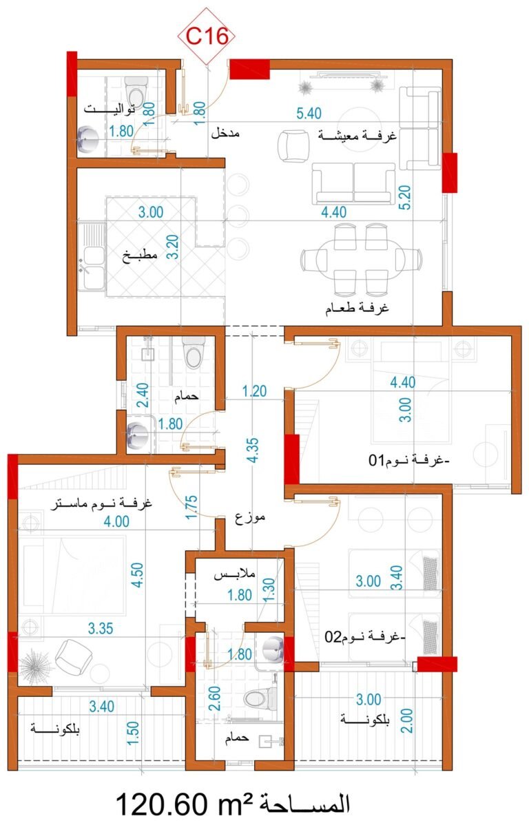 مخطط الوحدة C16