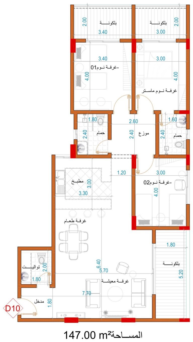 مخطط الوحدة D10