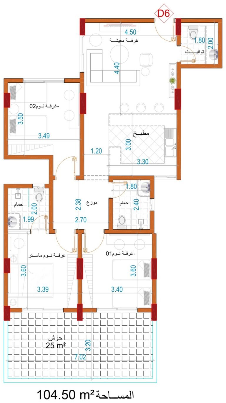مخطط الوحدة D6